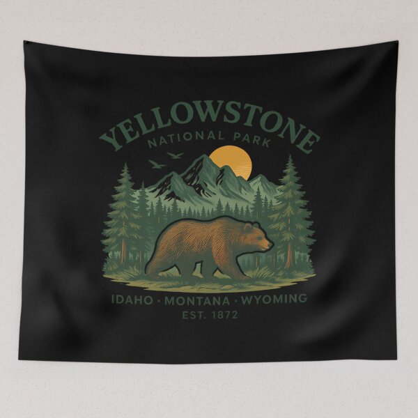 Item preview, Yellowstone National Park Est 1872 designed and sold by PhylissMrazik.