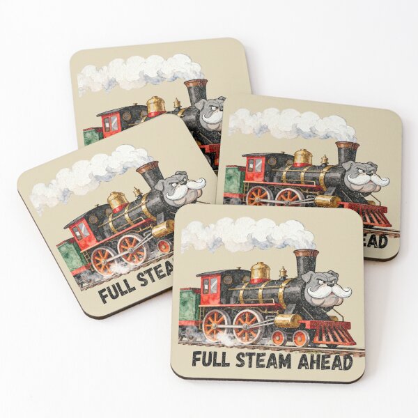 Item preview, Bulldog Steam Locomotive with Full Steam Ahead designed and sold by AwesomeBeyondLimits.