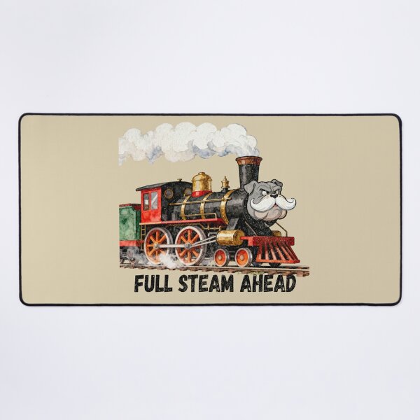 Item preview, Bulldog Steam Locomotive with Full Steam Ahead designed and sold by AwesomeBeyondLimits.