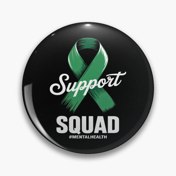 Item preview, Mental Health Support Squad Ribbon Awareness designed and sold by papertaless.