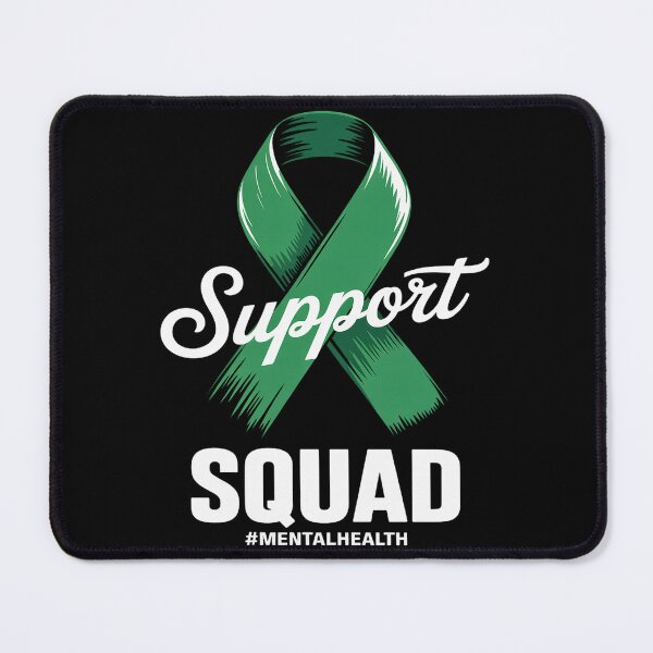 Item preview, Mental Health Support Squad Ribbon Awareness designed and sold by papertaless.
