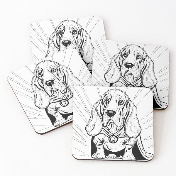 Item preview, Superdog Basset Hound designed and sold by WildLakePatterns.