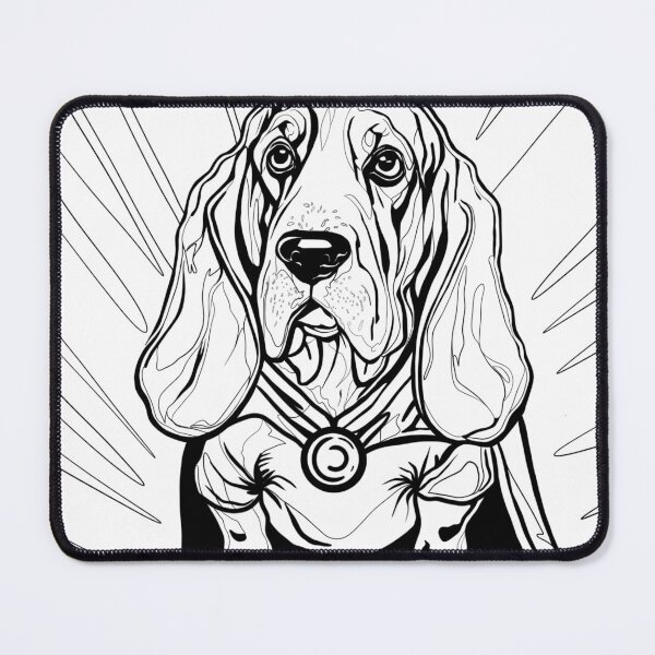 Item preview, Superdog Basset Hound designed and sold by WildLakePatterns.