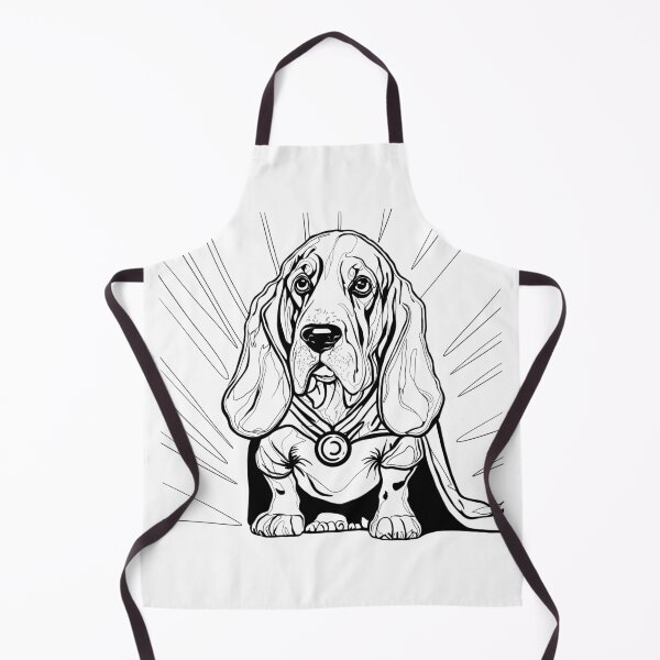 Item preview, Superdog Basset Hound designed and sold by WildLakePatterns.