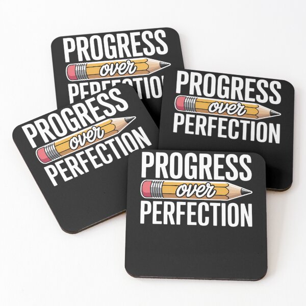 Item preview, Motivational Progress Over Perfection back to School Teacher designed and sold by papertaless.
