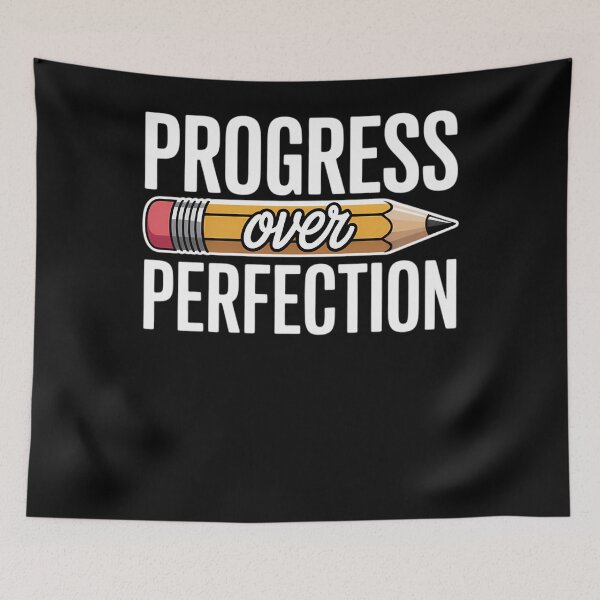 Item preview, Motivational Progress Over Perfection back to School Teacher designed and sold by papertaless.
