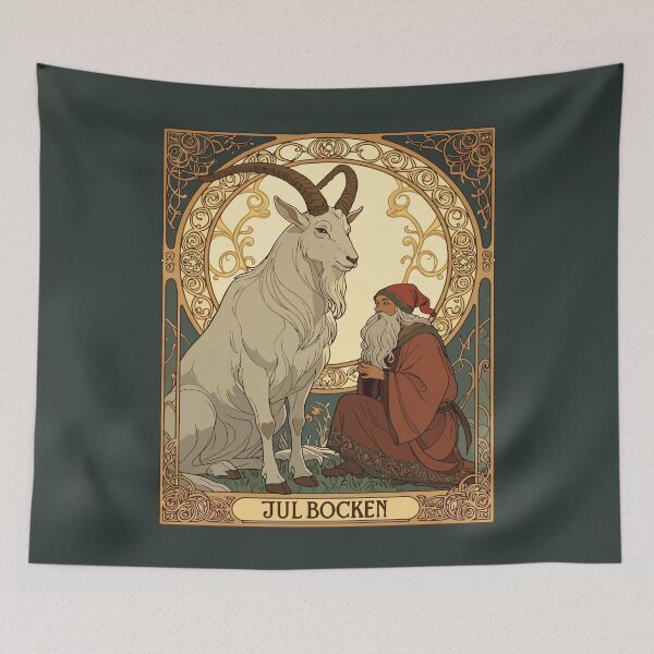 Item preview, Julbocken And Jultomten Scandinavian Style Christmas designed and sold by taiche.
