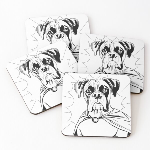 Item preview, Superdog Boxer designed and sold by WildLakePatterns.