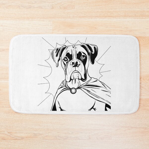 Item preview, Superdog Boxer designed and sold by WildLakePatterns.