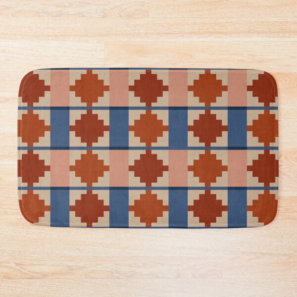 Item preview,  Retro Cozy Mid Mod Woven Basket Geometric Print designed and sold by enricadenicola.