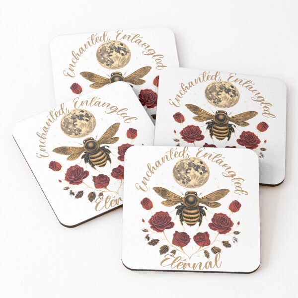 Item preview, Witchy Bee Moon Celestial Gothic Art designed and sold by CottonandQuill.