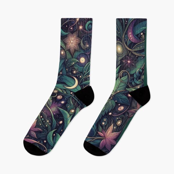 Item preview, Mystical Enchanted Vegetation – Esoteric Botanical Pattern designed and sold by Roberta Calabrese.