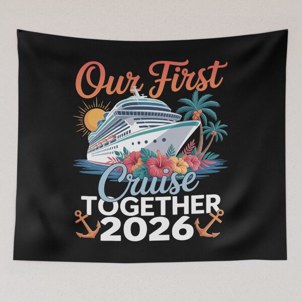 Item preview, Our First Cruise 2026 Together Cute Matching Couples designed and sold by TorjeARTStore.