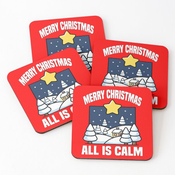 Item preview, MERRY CHRISTMAS - ALL IS CALM designed and sold by KEF Custom.