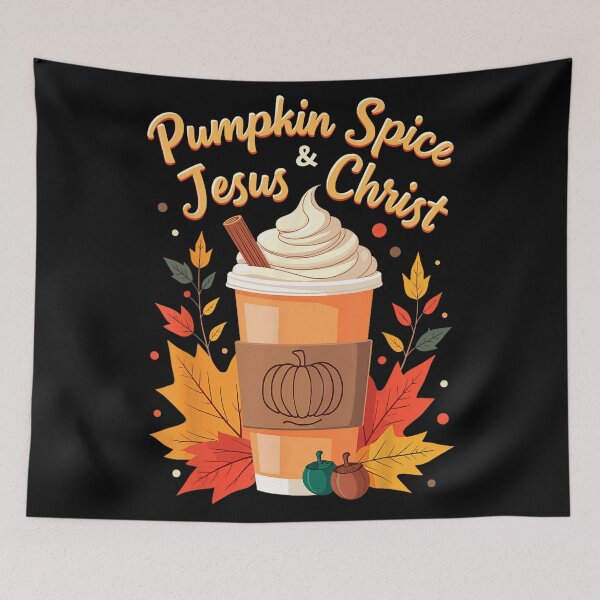Item preview, and Funny Christ Spice Pumpkin Retro Vintage Jesus Classic Christmas designed and sold by JamieFmorriSS.