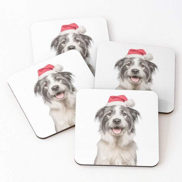 Item preview, Cute Pyrenean Shepherd Christmas Art — Pyrenean Shepherd Wearing Santa Hat designed and sold by LazyOwlStore.
