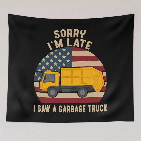 Item preview, Funny Garbage Truck USA Flag Shirt designed and sold by LashondaGreen89.