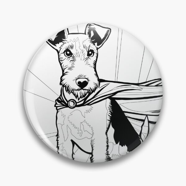 Item preview, Superdog Wire Fox Terrier designed and sold by WildLakePatterns.