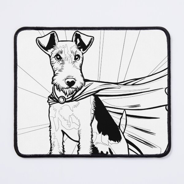 Item preview, Superdog Wire Fox Terrier designed and sold by WildLakePatterns.