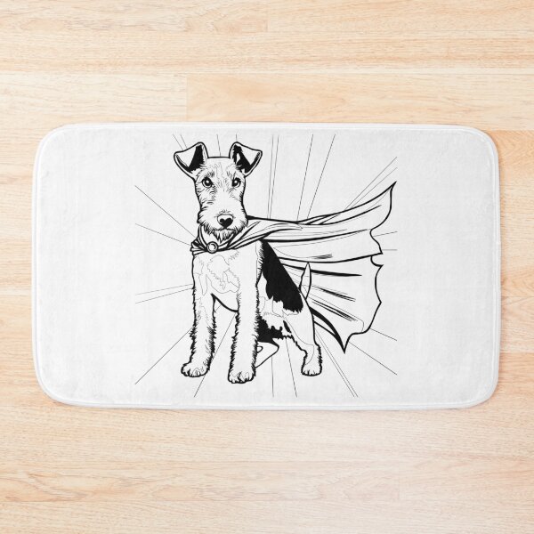 Item preview, Superdog Wire Fox Terrier designed and sold by WildLakePatterns.