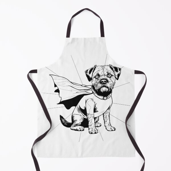 Item preview, Superdog Border Terrier designed and sold by WildLakePatterns.