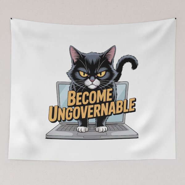 Item preview, Chaos Reigns – Ungovernable Cat Meme Tee designed and sold by WSPrintCrafter.