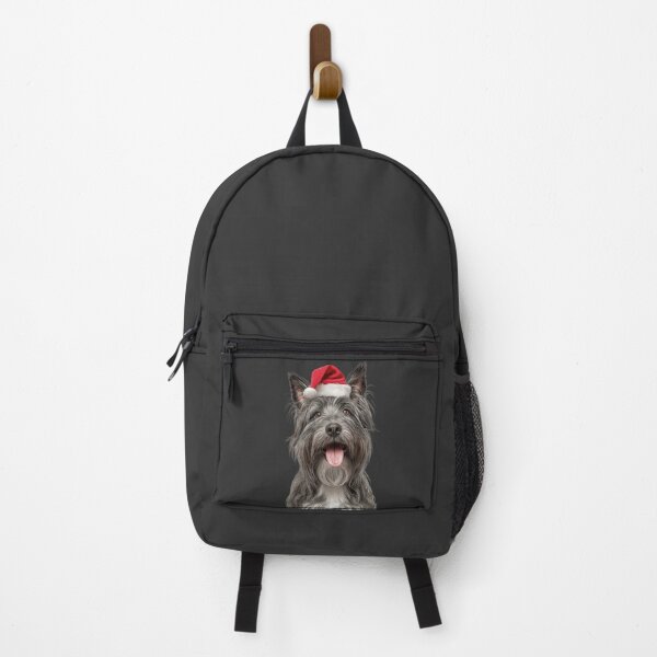 Item preview, Cute Skye Terrier Christmas Art — Skye Terrier Wearing Santa Hat designed and sold by LazyOwlStore.