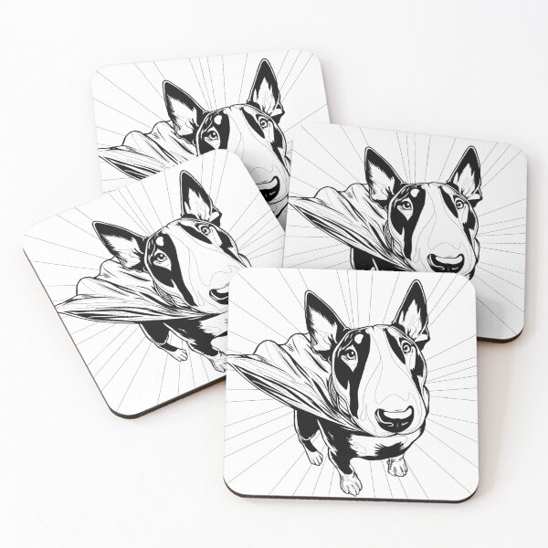Item preview, Superdog Bull Terrier designed and sold by WildLakePatterns.