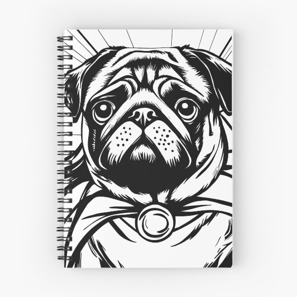 Item preview, Superdog Pug designed and sold by WildLakePatterns.