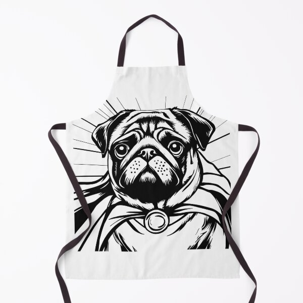 Item preview, Superdog Pug designed and sold by WildLakePatterns.