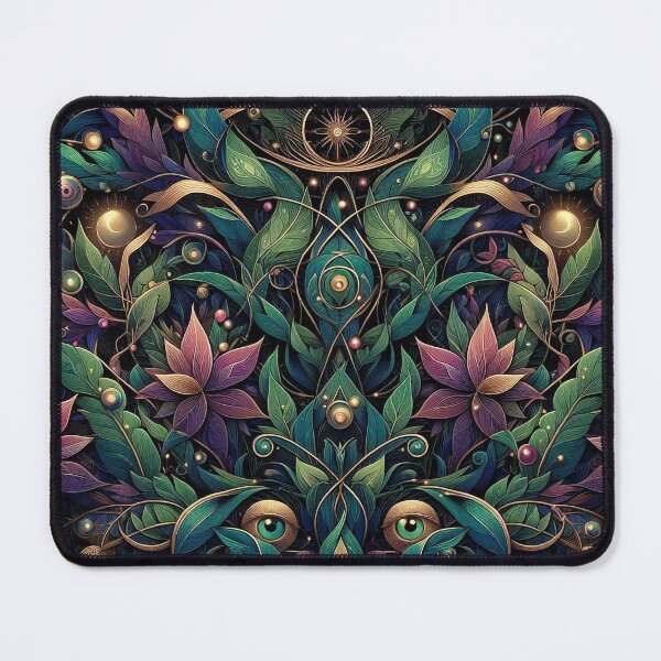 Item preview, Mystical Enchanted Vegetation – Esoteric Botanical Pattern designed and sold by Roberta Calabrese.