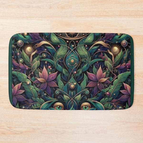 Item preview, Mystical Enchanted Vegetation – Esoteric Botanical Pattern designed and sold by Roberta Calabrese.
