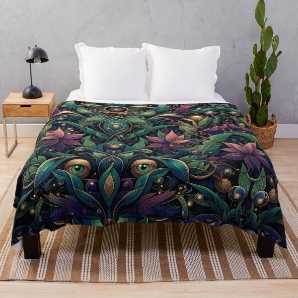 Item preview, Mystical Enchanted Vegetation – Esoteric Botanical Pattern designed and sold by Roberta Calabrese.
