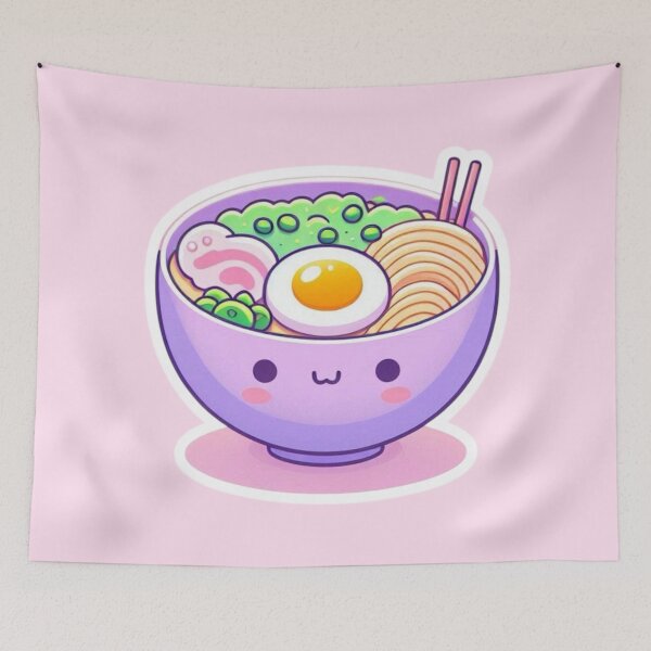 Item preview, Cute Kawaii Ramen Bowl – Adorable Anime Manga Noodle Lover Design designed and sold by Sugar Wisdom .