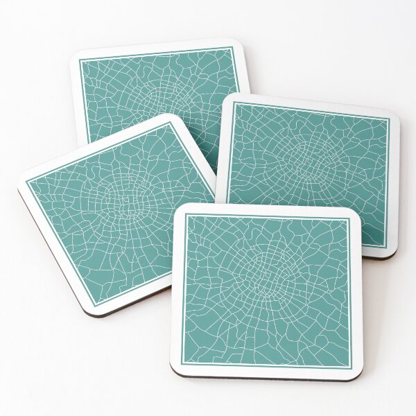 Item preview, White Line City Map – Minimalist Abstract Street Art designed and sold by ZorianArt.
