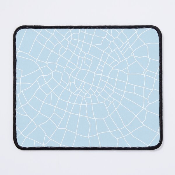 Item preview, White Line City Map – Minimalist Abstract Street Art designed and sold by ZorianArt.