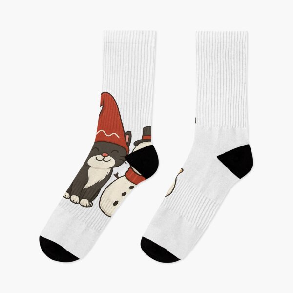 Item preview, Cute Christmas Cats and Snowman Illustration – Festive Holiday Design for Gifts, Stickers & Apparel designed and sold by WannaGreen45.
