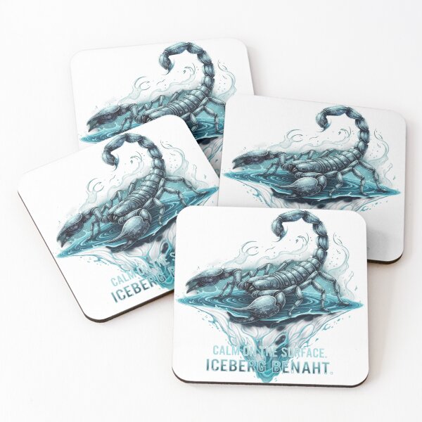 Item preview, Calm on the Surface, Iceberg Beneath - Icy Scorpio Depth Art designed and sold by VandalMuse.