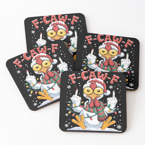 Item preview, F-Caw-F-Chicken Christmas  designed and sold by BlightedArt.