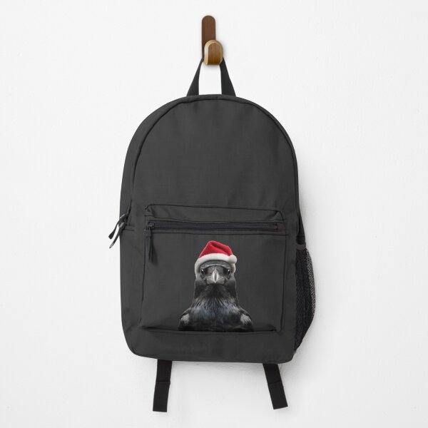 Item preview, Festive Crow in Santa Hat designed and sold by LazyOwlStore.