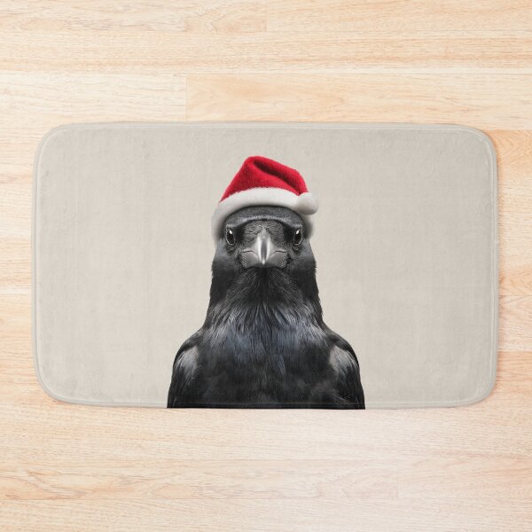 Item preview, Festive Crow in Santa Hat designed and sold by LazyOwlStore.