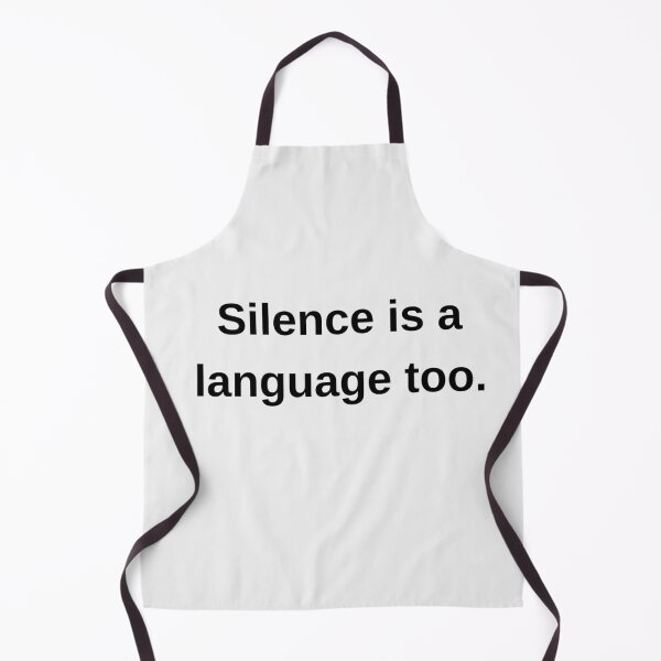 Item preview, Silence Is a Language Too – Simple Typography Art designed and sold by GrecuDesigns.