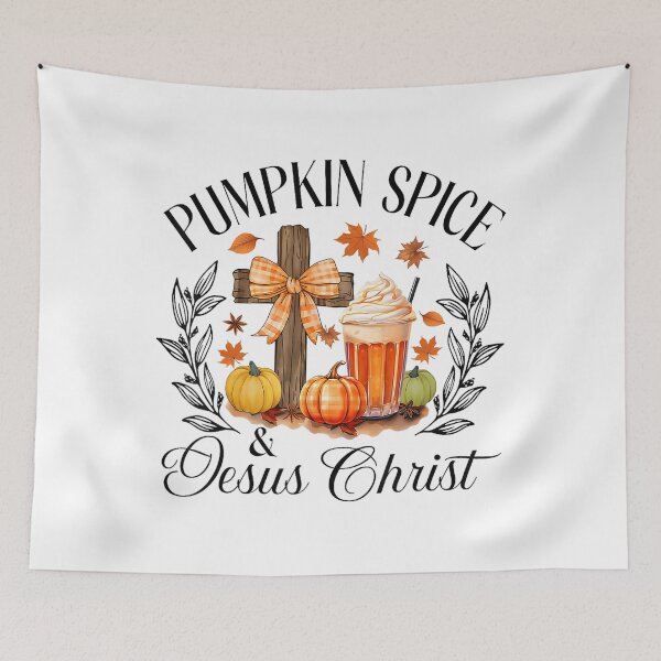 Item preview, Funny Spice Christmas Vintage Classic Pumpkin Christ Retro and Jesus designed and sold by JamieFmorriSS.