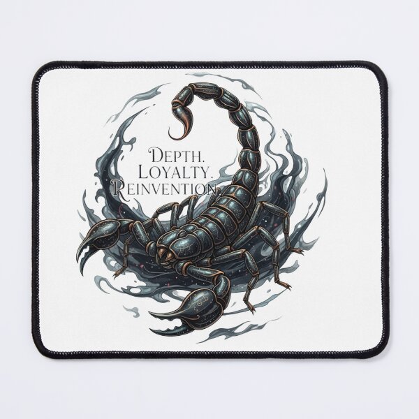 Item preview, Depth. Loyalty. Reinvention. - Scorpio Zodiac Power Art designed and sold by VandalMuse.