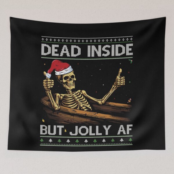 Item preview, Vintage Af But Jolly Inside Christmas Retro Essential Dead Classic designed and sold by SmithWSTaRR.