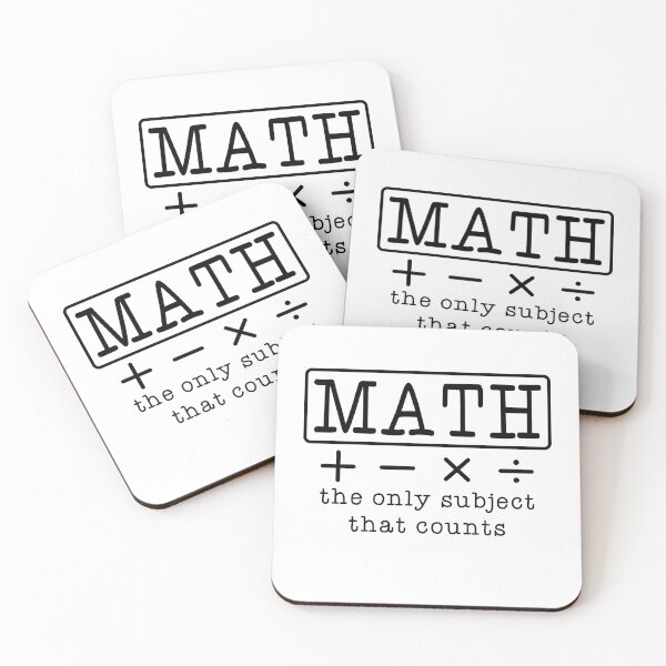 Item preview, Math The Only Subject That Counts Funny Teacher Quote designed and sold by ArtLabCreations.