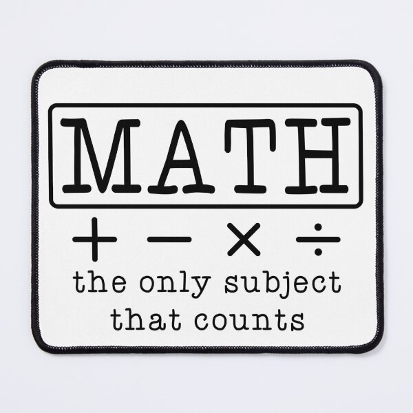 Item preview, Math The Only Subject That Counts Funny Teacher Quote designed and sold by ArtLabCreations.