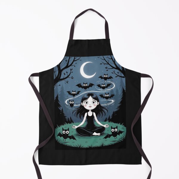 Item preview, Moonlit bat goth yogui designed and sold by MetalSatyrShop.