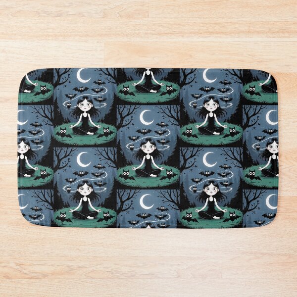 Item preview, Moonlit bat goth yogui designed and sold by MetalSatyrShop.