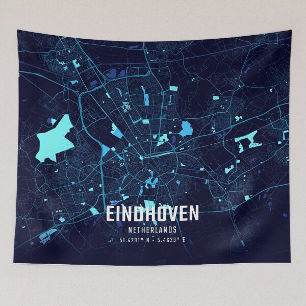 Item preview, Eindhoven Midnight City Map designed and sold by HomeLivingCo.